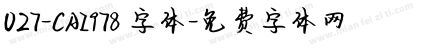 027-CAI978 字体字体转换